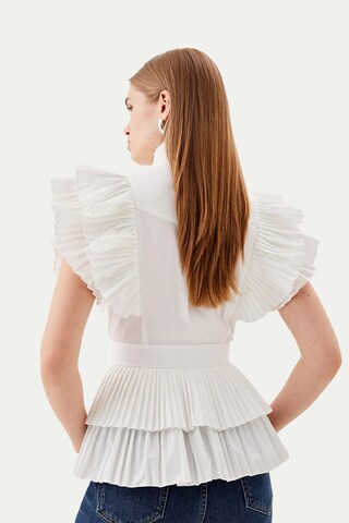 Karen Millen Blouse in White: back