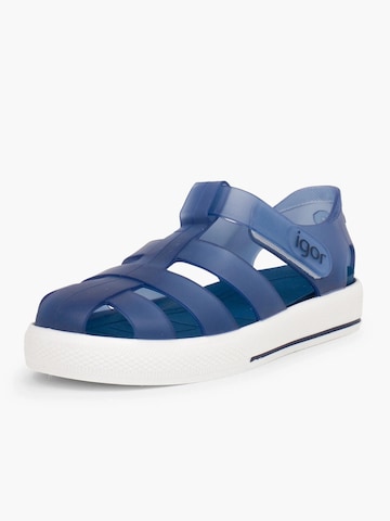 IGOR Beach & Pool Shoes in Blue: front