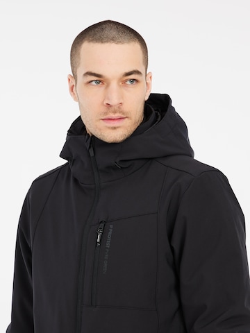 PROTEST Winterjacke 'PRTDUSTAN24' in Schwarz: Vorderseite