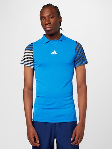 ADIDAS PERFORMANCE - Camiseta funcional en azul: frente