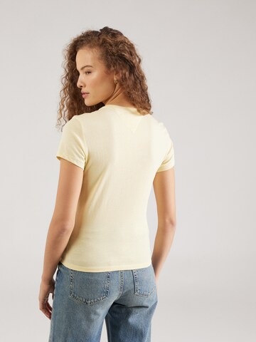 Tommy Jeans - Camisa 'Essential' em amarelo