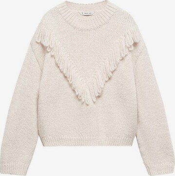 MANGO KIDS Sweatshirt 'Olivia' in Beige: front