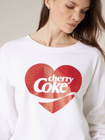 Sweat-shirt 'Cherryna' Deeluxe en blanc