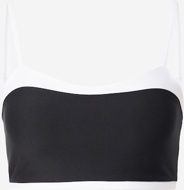 juoda Abercrombie & Fitch Biustjė Sportinė liemenėlė 'SCULPTLUX SWEETHEART': priekis