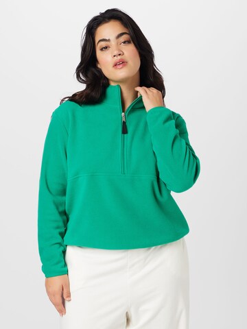 Vero Moda Curve Sweatshirt 'ILSA' in Groen: voorkant