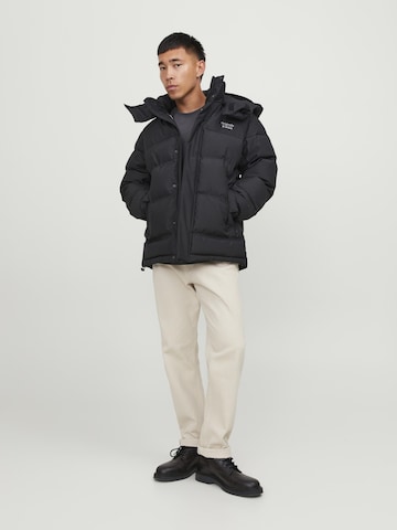 JACK & JONES Winter Jacket 'TWICE' in Black