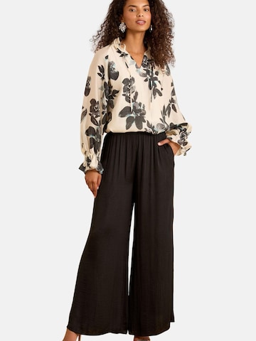 Chemisier love & roses en beige : devant