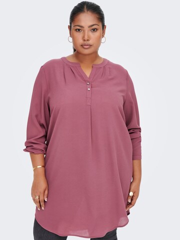 ONLY Carmakoma Blouse in Roze: voorkant