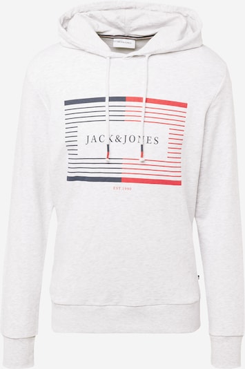 JACK & JONES Sportisks džemperis 'CYRUS', krāsa - jūraszils / gaiši sarkans / raibi balts, Preces skats