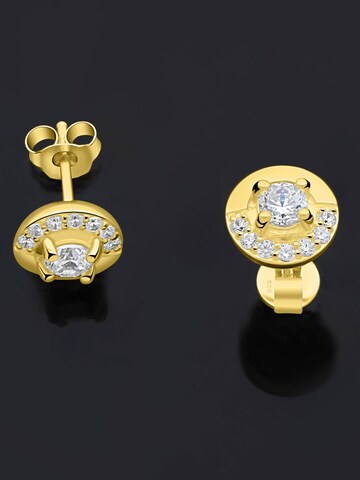 Tony Fein Earrings 'Rund' in Yellow