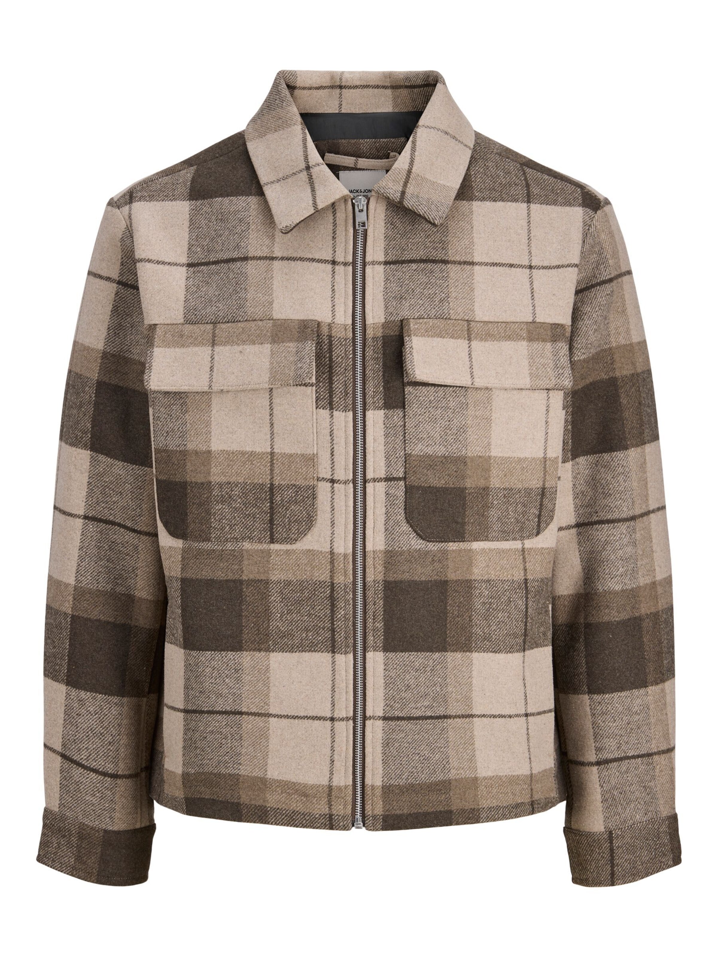 JACK & JONES Between-season jacket in Grey: front