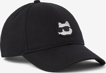 Cappello da baseball di Karl Lagerfeld in nero: frontale