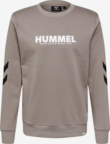 Sweat-shirt Hummel en gris : devant