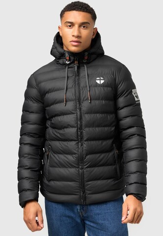 STONE HARBOUR Winterjacke 'Zaharoo' in Schwarz: predná strana