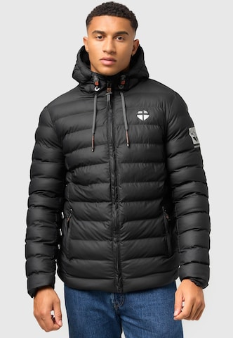 STONE HARBOUR Winter jacket 'Zaharoo' in Black: front