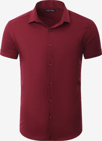 Reslad Button Up Shirt 'RS7025' in Red: front
