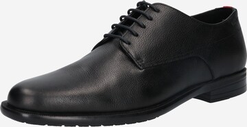 HUGO - Zapatos con cordón 'Kyron' en negro: frente