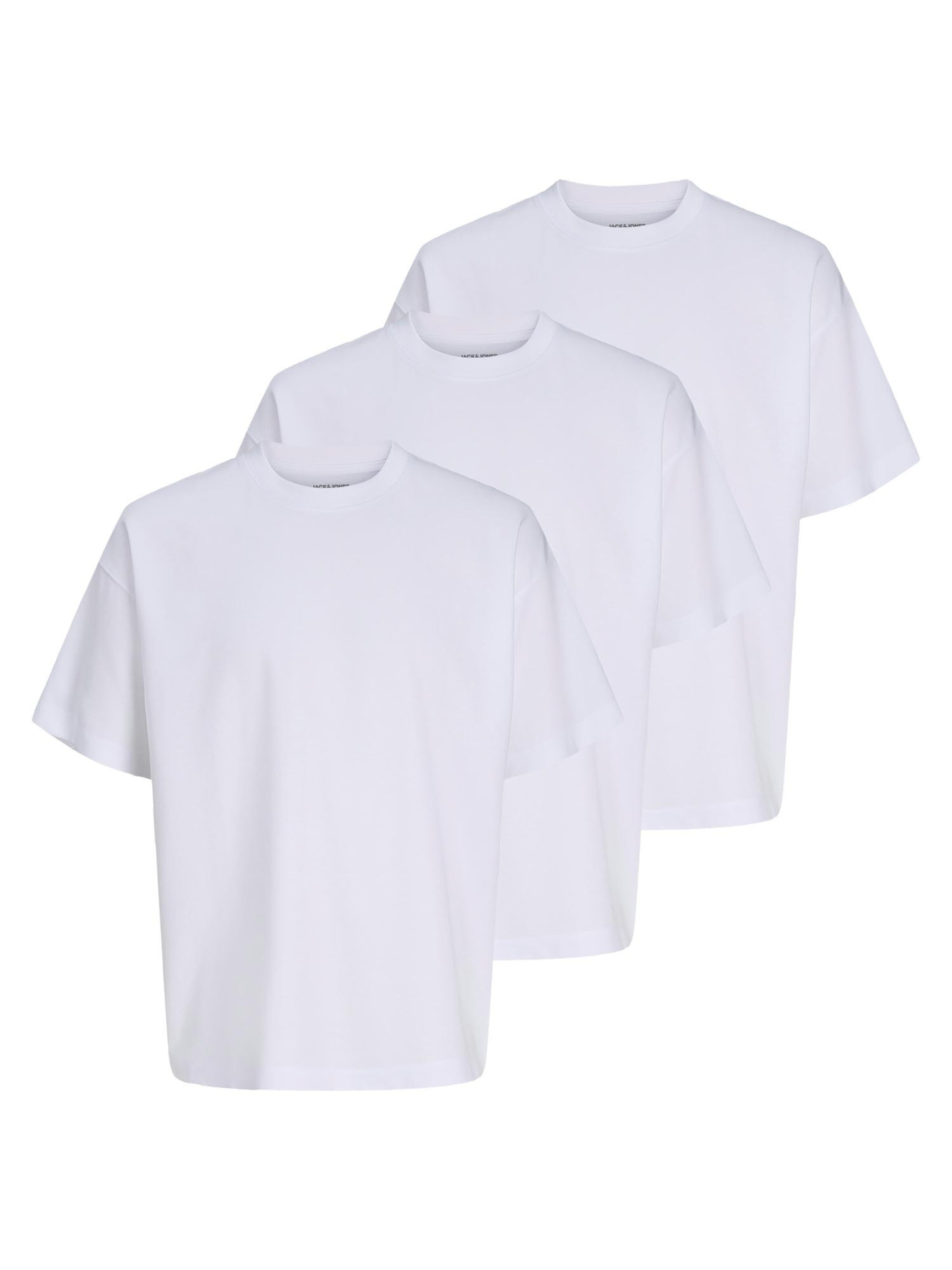 JACK & JONES Shirt 'Barron Tee' in White: front