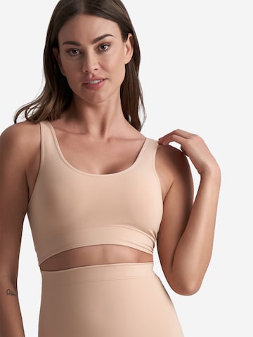 Bye Bra Push-up Shapingtop 'Soft Touch Seamless Reversible Bra Top' in Beige: Vorderseite