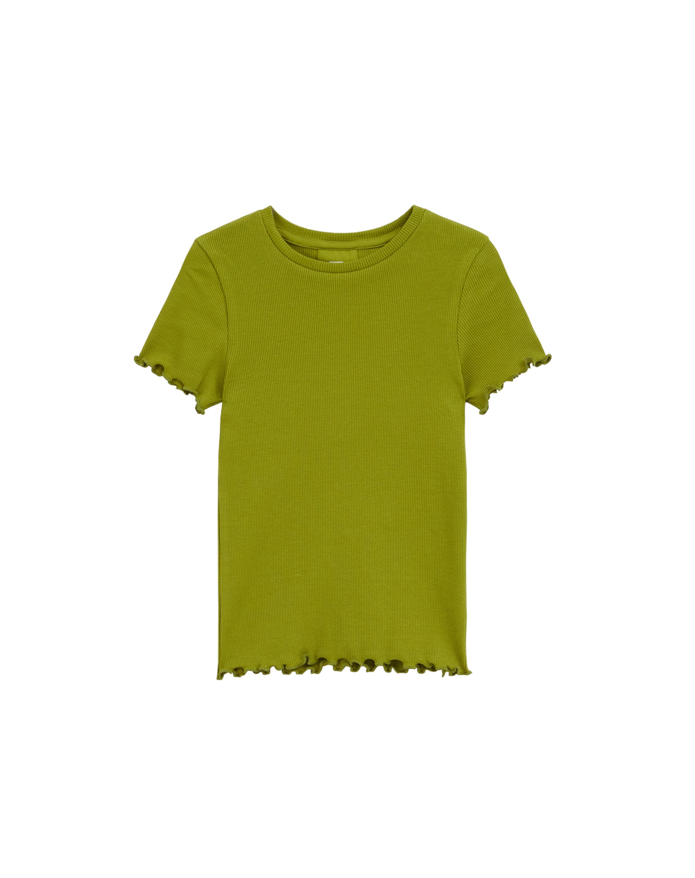 WE Fashion Тениска в зелено: отпред