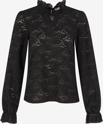 LolaLiza Shirt 'Lace' in Zwart: voorkant