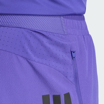 ADIDAS PERFORMANCE Regular Sports trousers 'D4T PrimeLift 3 STRIPES' in Purple