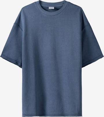 Bershka Sweatshirt in Blauw: voorkant