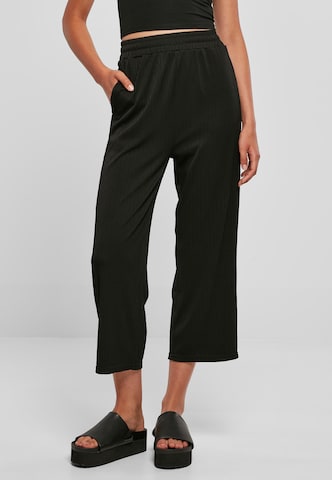 Urban Classics Loosefit Broek in Zwart: voorkant