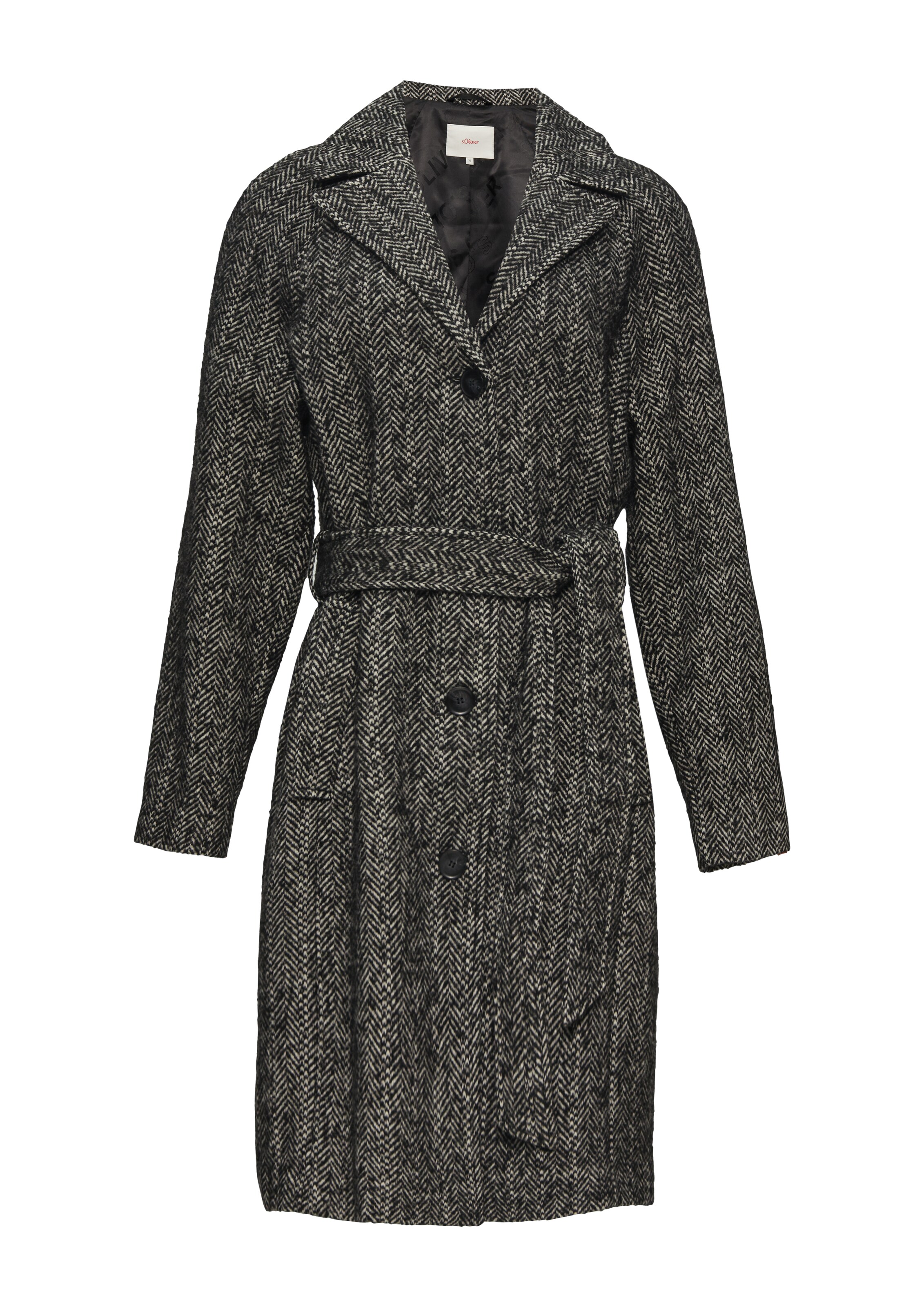 Manteau mi-saison s.Oliver en noir : devant