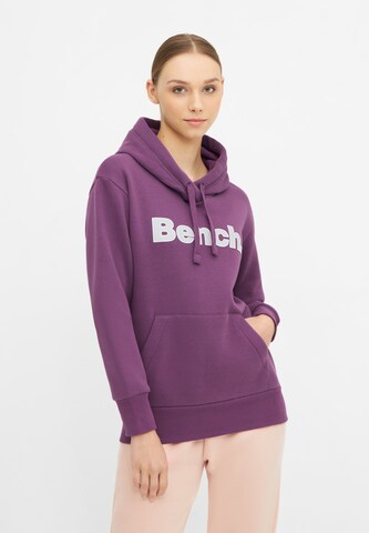 BENCH Sweatshirt in Purple: front