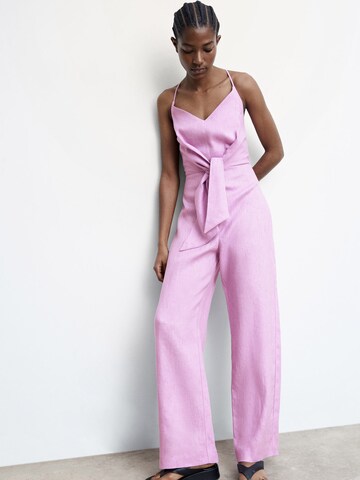 MANGO Jumpsuit 'Nalis' i lilla