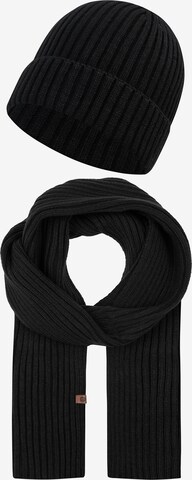 INDICODE JEANS Beanie 'Geyser' in Black: front