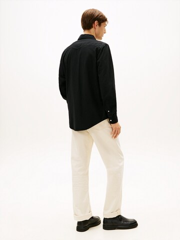 TOMMY HILFIGER Regular Fit Hemd in Schwarz