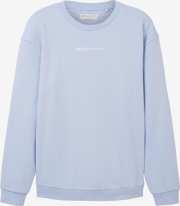 TOM TAILOR DENIM Sweatshirt in Blauw: voorkant