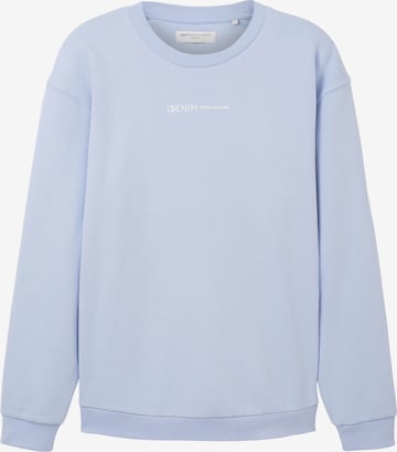 TOM TAILOR DENIM Sweatshirt in Blauw: voorkant