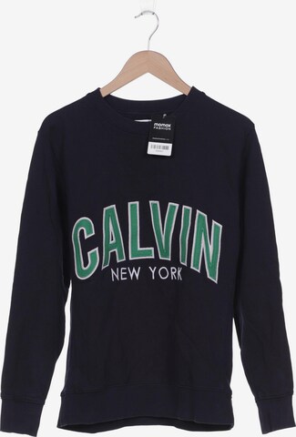 Calvin Klein Jeans Sweatshirt & Zip-Up Hoodie in M in Blue: front