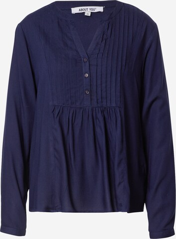 Camicia da donna 'Eva' di ABOUT YOU in blu: frontale