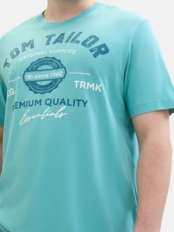 TOM TAILOR Men + T-Shirt in Blau