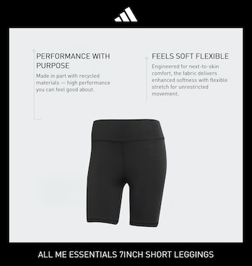 ADIDAS PERFORMANCE Skinny Sports trousers 'All Me Ess' in Black