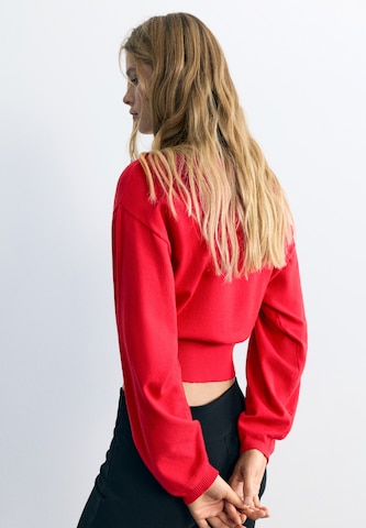 Pull-over Pull&Bear en rouge