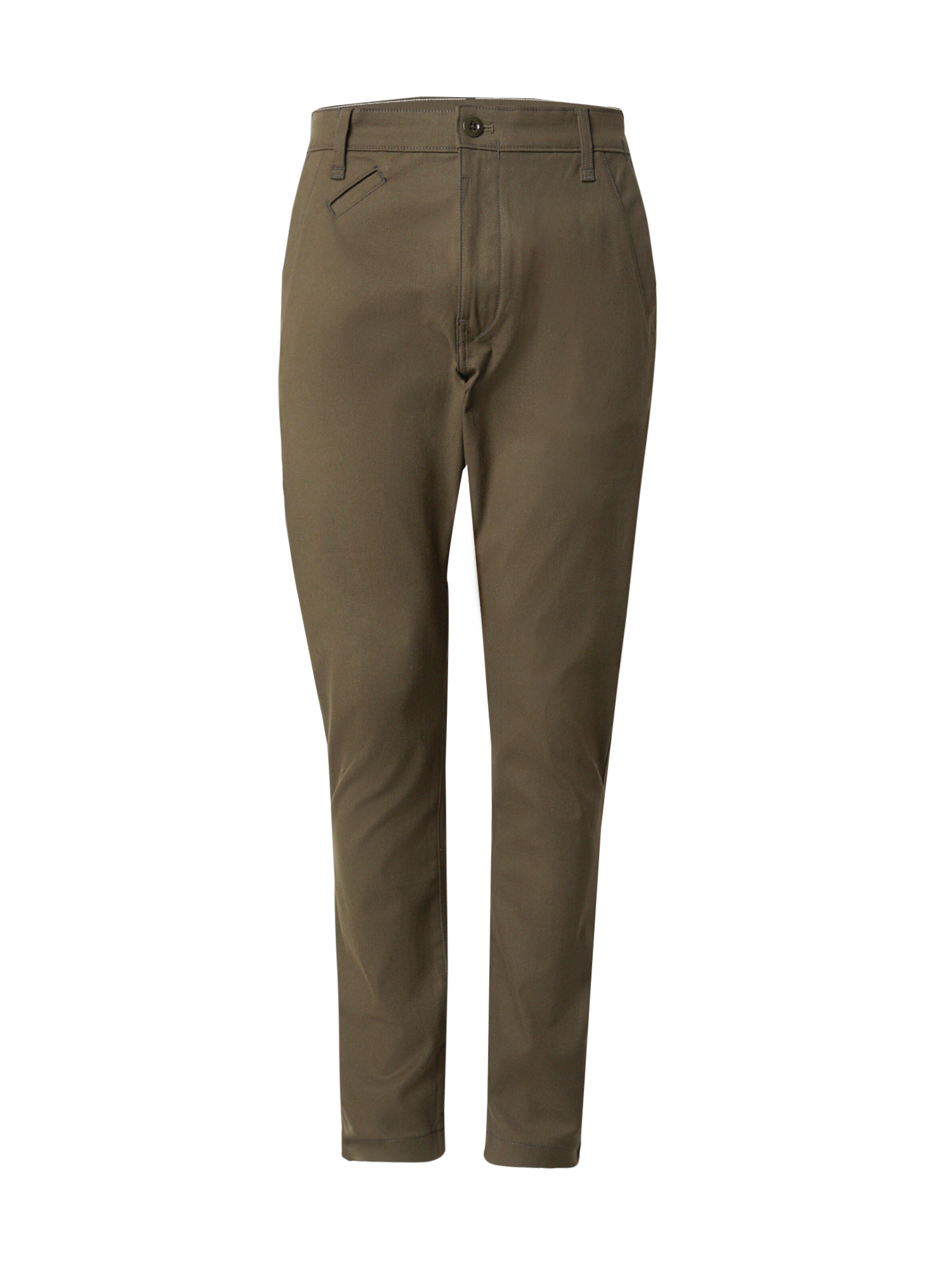 G-STAR Слим фит Панталон Chino 'Bronson 3.0' в зелено: отпред
