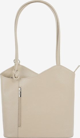 Sac à dos Cluty en beige : devant
