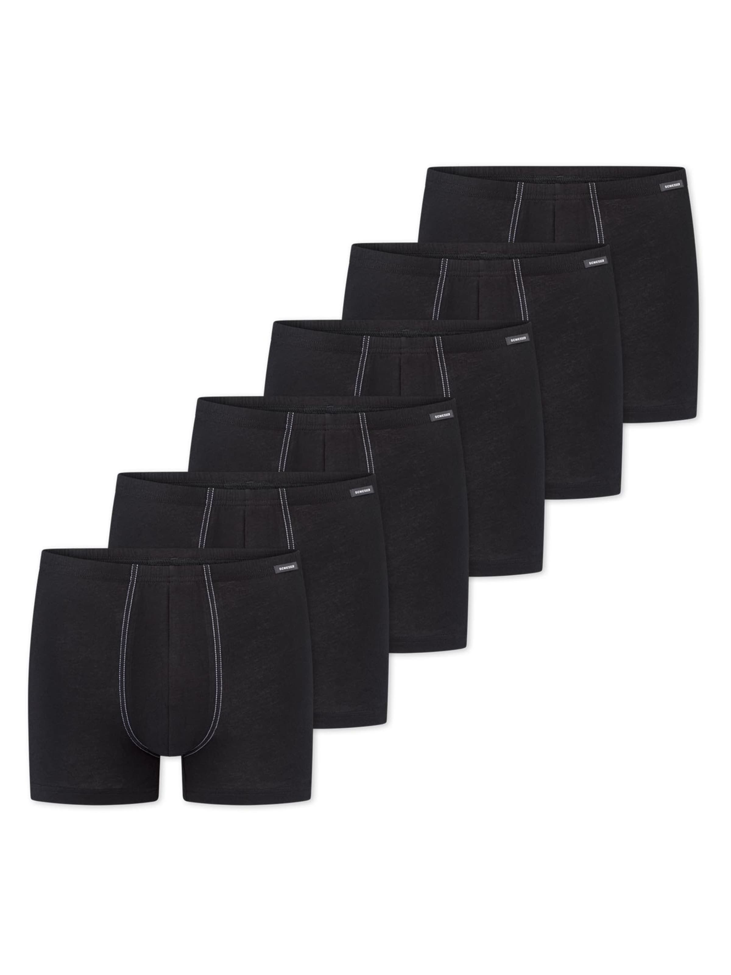 SCHIESSER Boxer shorts 'Cotton Essentials' in Black: front