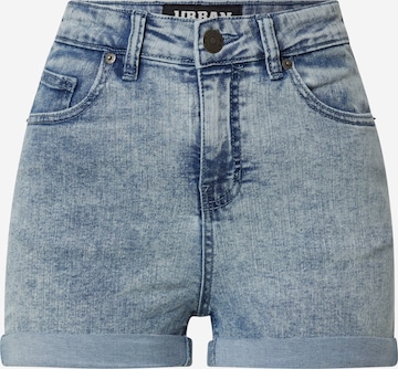 Urban Classics Skinny Shorts in Blau: predná strana