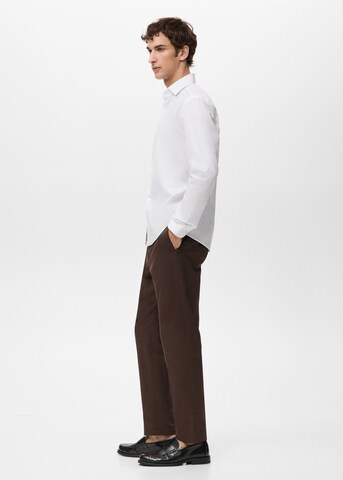 MANGO MAN Regular fit Button Up Shirt 'Play' in White