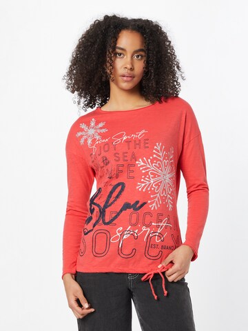Soccx - Camiseta 'Into The Blue' en rojo: frente