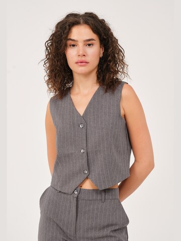 Basics and More Suit Vest 'Olivia' in Grey: front