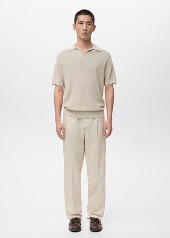 MANGO MAN Shirt 'Lino-H' in Beige