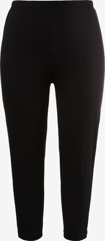 Skinny Leggings Ulla Popken en noir : devant