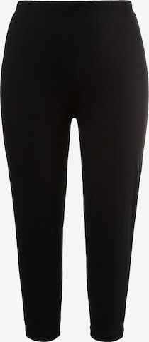 Ulla Popken Skinny Leggings in Black: front